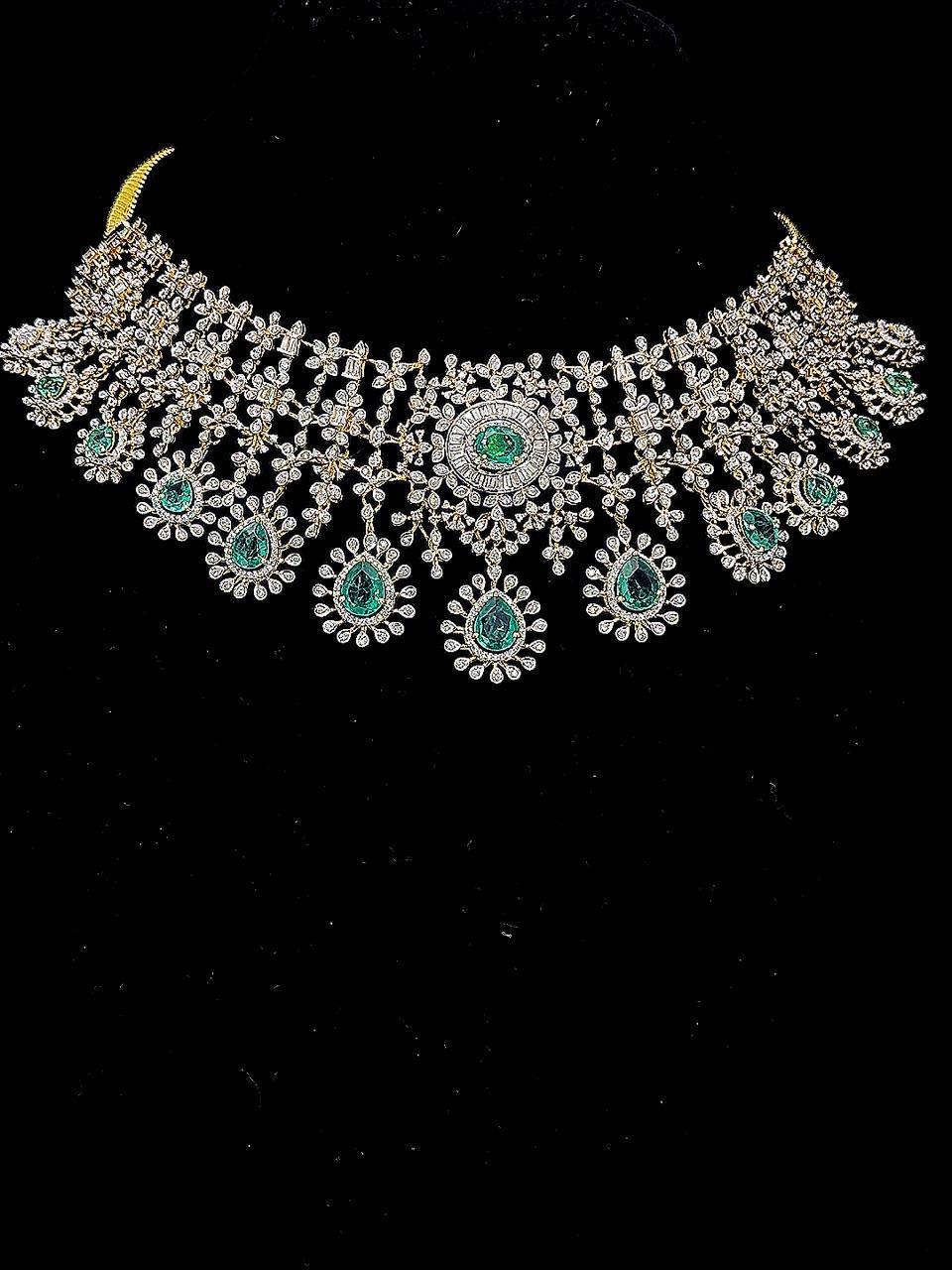 Brinda Gold and Diamonds - Heavy Bridal Gold Diamond Necklace